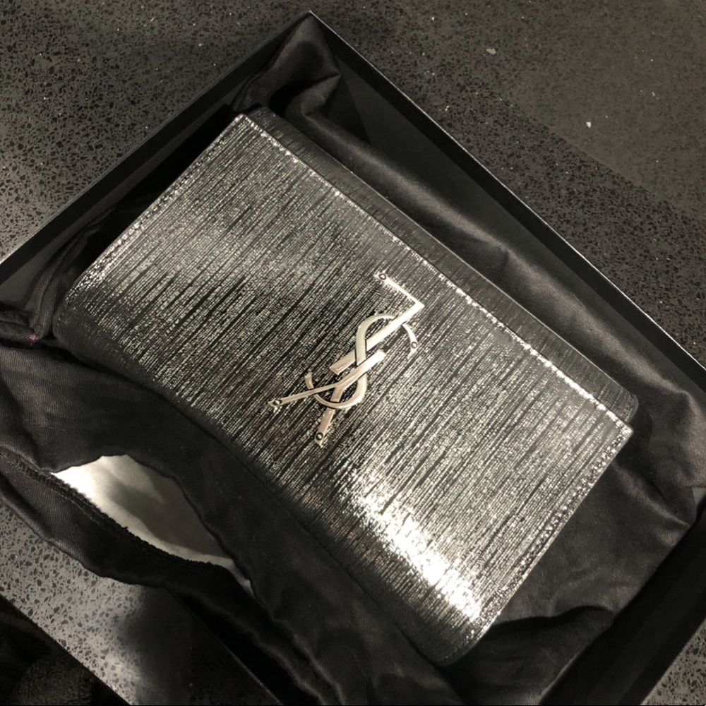YSL Silver Belt Bag Brand New